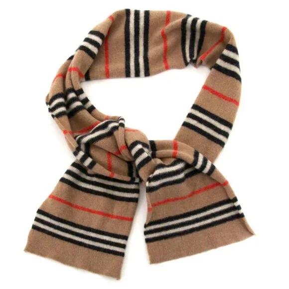 Burberry Rare Vintage KNIT Lambswool Scarf PERFECT - Picture 13 of 14